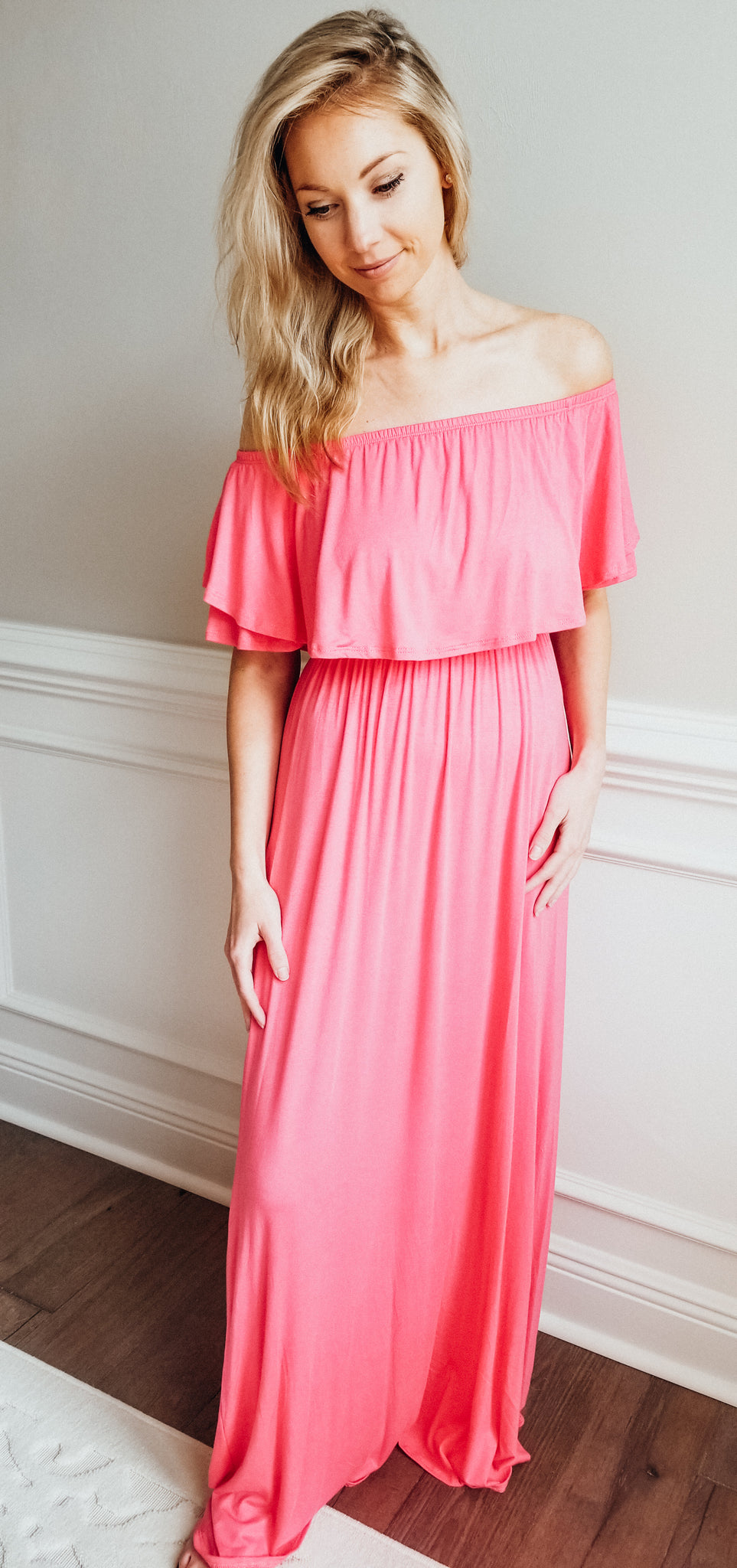 Casual Stroll Maxi Dress - Coral | Sweet Southern Shore